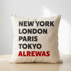 Alrewas typography cushion