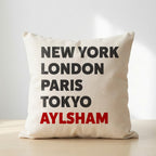 Aylsham typography cushion