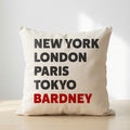 Bardney typography cushion