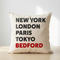 Bedford typography cushion