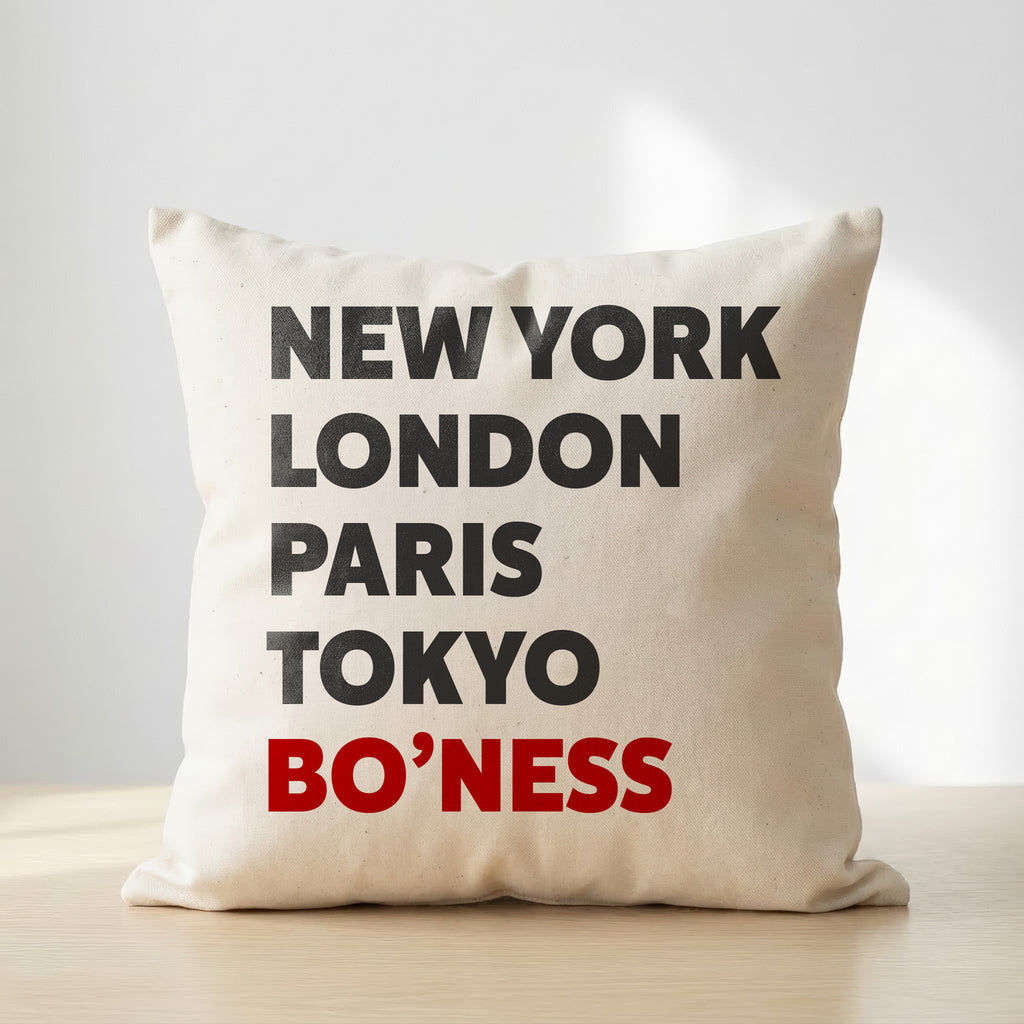 Bo’ness typography cushion