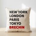 Brechin typography cushion