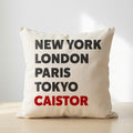 Caistor typography cushion
