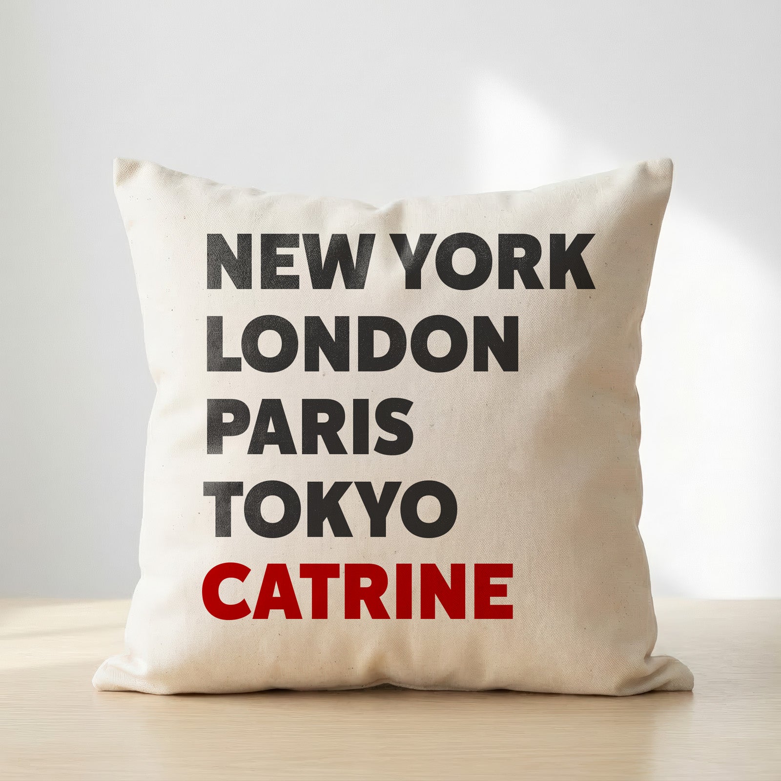 Catrine typography cushion