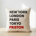 Friston typography cushion