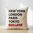Gullane typography cushion