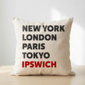 Ipswich typography cushion