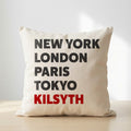 Kilsyth typography cushion