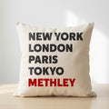 Methley typography cushion