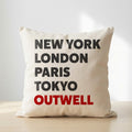 Outwell typography cushion