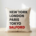 Salford typography cushion