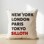Silloth typography cushion