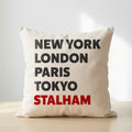 Stalham typography cushion
