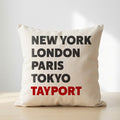 Tayport typography cushion