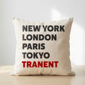Tranent typography cushion