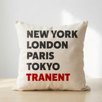 Tranent typography cushion