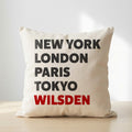 Wilsden typography cushion