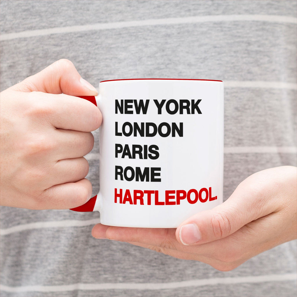 HARTLEPOOL New York London Rome Paris - Mug - Funny Gift Present for Someone from Hartlepool