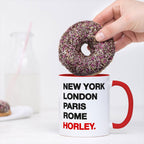 HORLEY New York London Rome Paris - Mug - Funny Gift Present for Someone from Horley