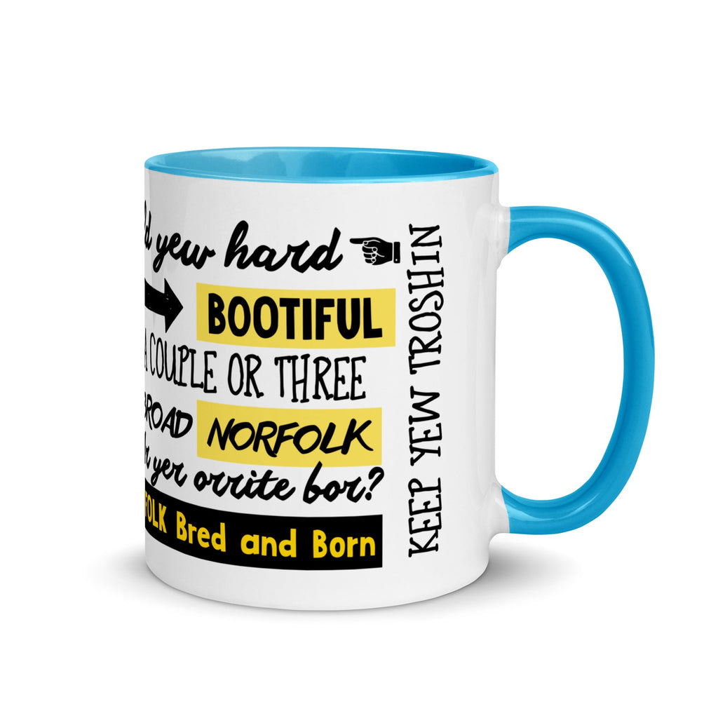 ONLY IN NORFOLK Phrases - Coffee Mug - Funny Gift Present for Someone from Norfolk