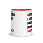 NORWICH New York London Rome Paris - Mug - Funny Gift Present for Someone from Norwich