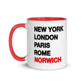 NORWICH New York London Rome Paris - Mug - Funny Gift Present for Someone from Norwich