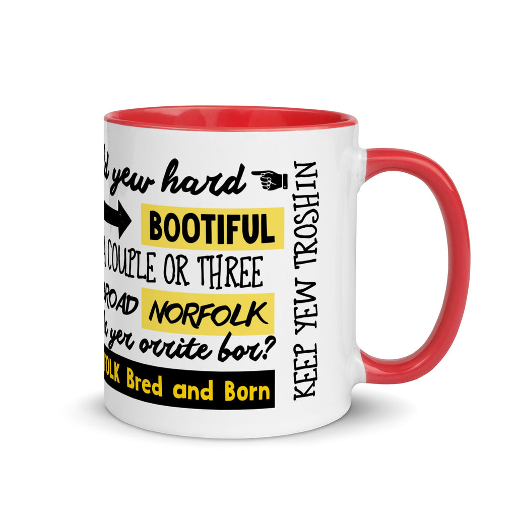 ONLY IN NORFOLK Phrases - Coffee Mug - Funny Gift Present for Someone from Norfolk