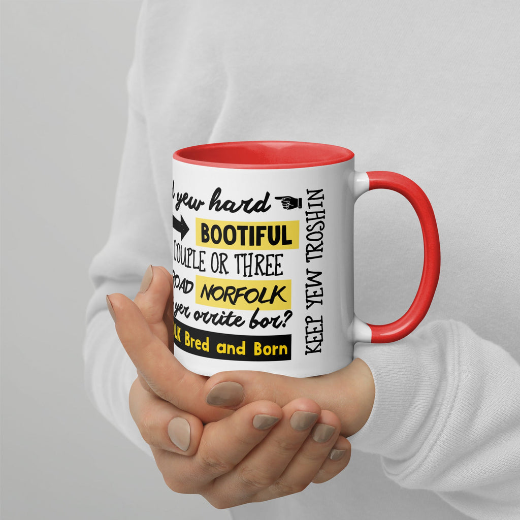 ONLY IN NORFOLK Phrases - Coffee Mug - Funny Gift Present for Someone from Norfolk