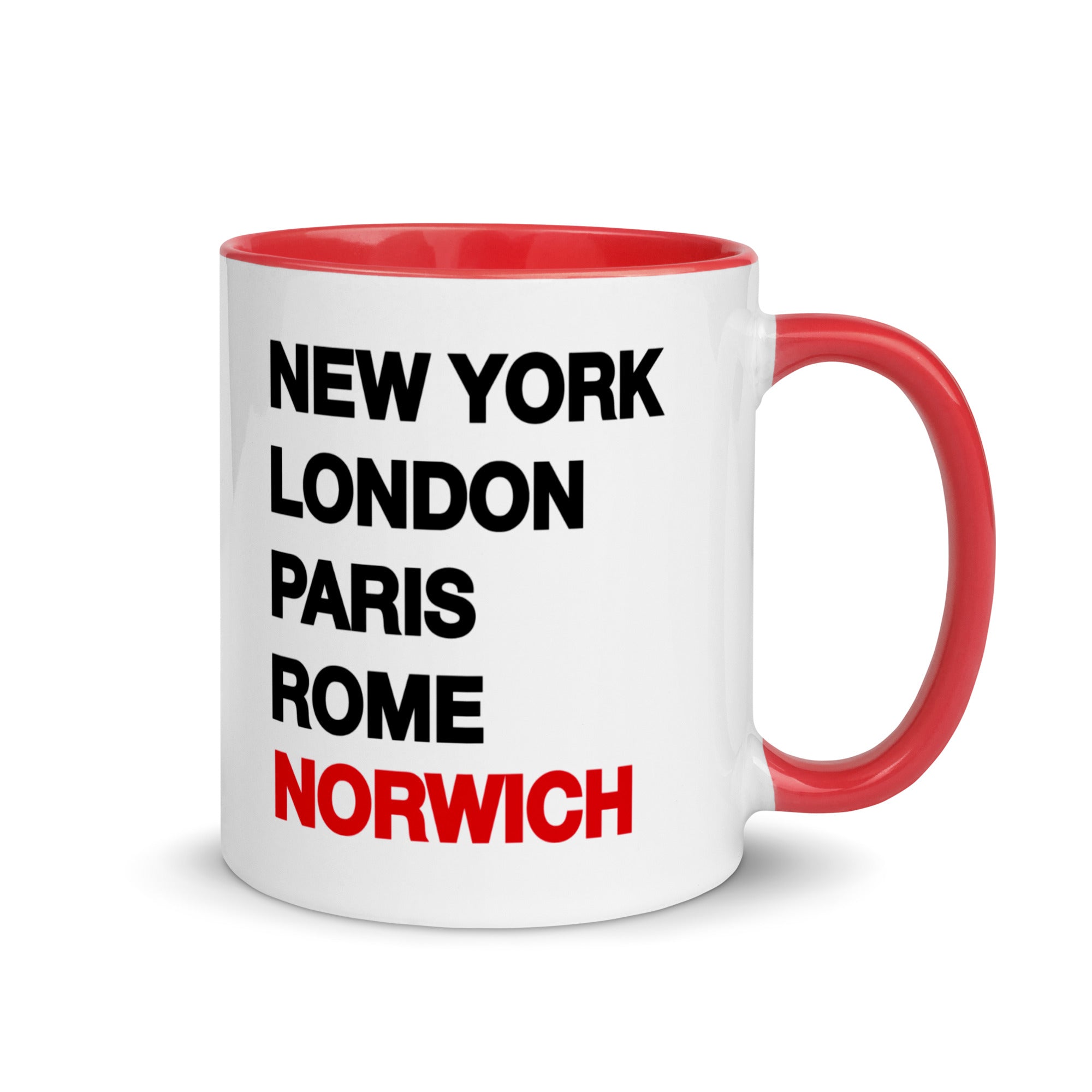 NORWICH New York London Rome Paris - Mug - Funny Gift Present for Someone from Norwich