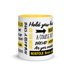 ONLY IN NORFOLK Phrases - Coffee Mug - Funny Gift Present for Someone from Norfolk