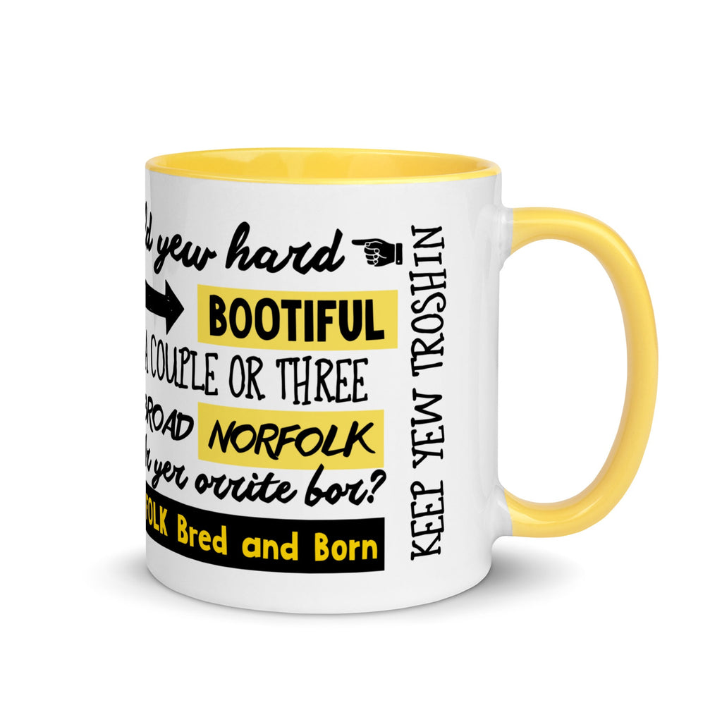 ONLY IN NORFOLK Phrases - Coffee Mug - Funny Gift Present for Someone from Norfolk